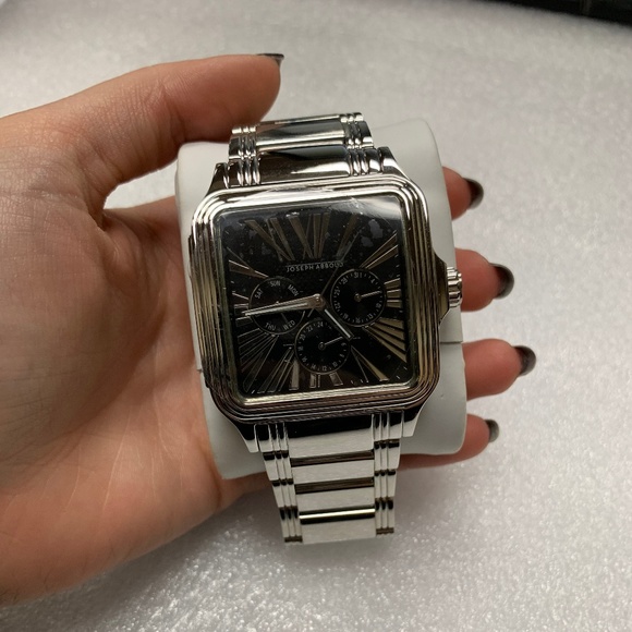 NEW Joseph Abboud Men's Square-Face Steel Watch - Picture 2 of 6